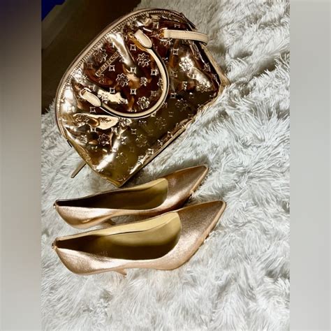 michael kors emmy rose gold|rose gold michael kors heels.